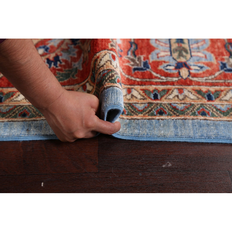 Tapis unique en laine à teinture végétale Ziegler noué à la main 9 pi 1 po x 11 pi 9 po