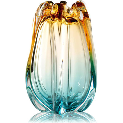 Hand-Blown Glass Vase
