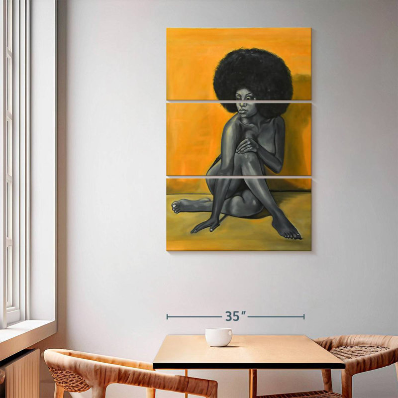 Leisha Black Essence I, 65" H x 42" W