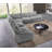 5-Piece Left-Armrest Corner Sectional with Right Curved Deep Seat-185120366