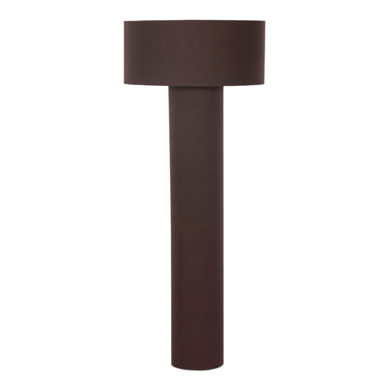 Lampe sur pied Hensley - Prune profonde, Prune foncée, Laiton antique, fer