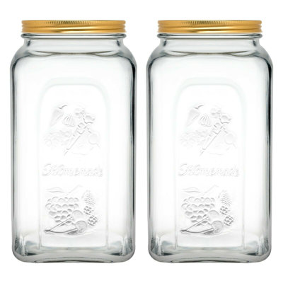 Glass Jar - Set of 2
