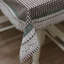 Housse de table fabriquée à la main - damier avec accents floraux, amayra, brun foncé-1957489676