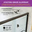 56"- 60" W x 76" H Double Sliding Semi-Frameless Shower Door with 5/16" Clear Tempered Glass-97793630