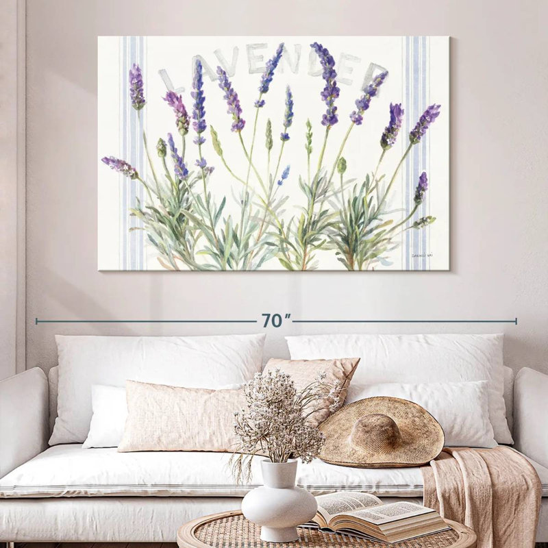 Harnek Floursack Lavender V, 34" H x 51" W