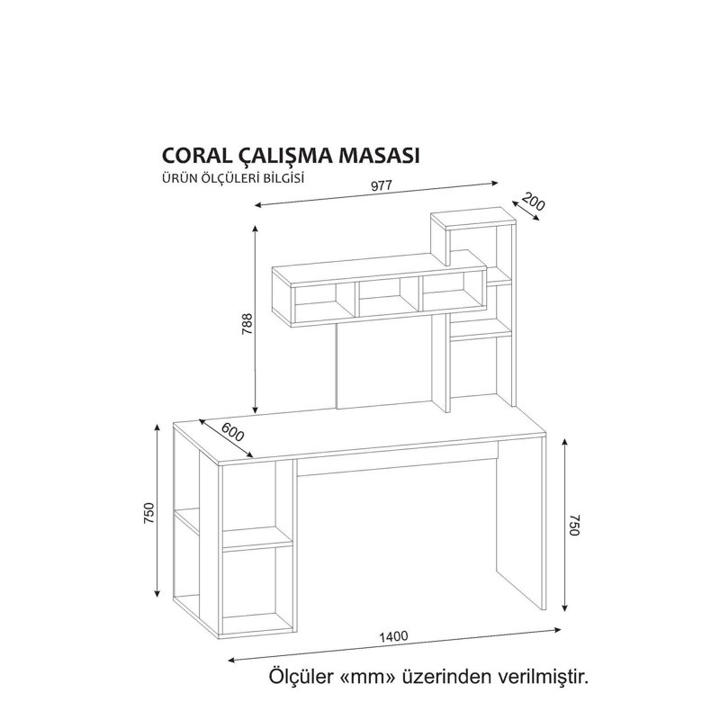 140cm W Rectangle Writing Desk, White/Cordoba