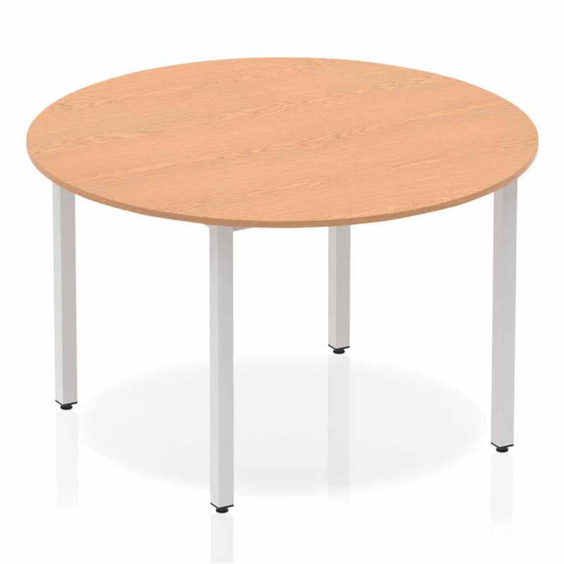 Kyvan 120cm Circle Conference Table, Oak