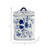 Decorative Tall Floral Box Jar with Lid for Home Decor - Classic Chinoiserie Table Jar Accent for Living Room or Entryway Styling - 9", Blue & White