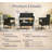 Lavish Home 4PC Patio Furniture Set with Couch, Chairs, and Table (Black)-332882460