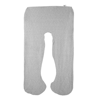  Full Body Pregnancy Pillow Cover- U-Shaped Soft Cotton Replacement Pillowcase with Zipper