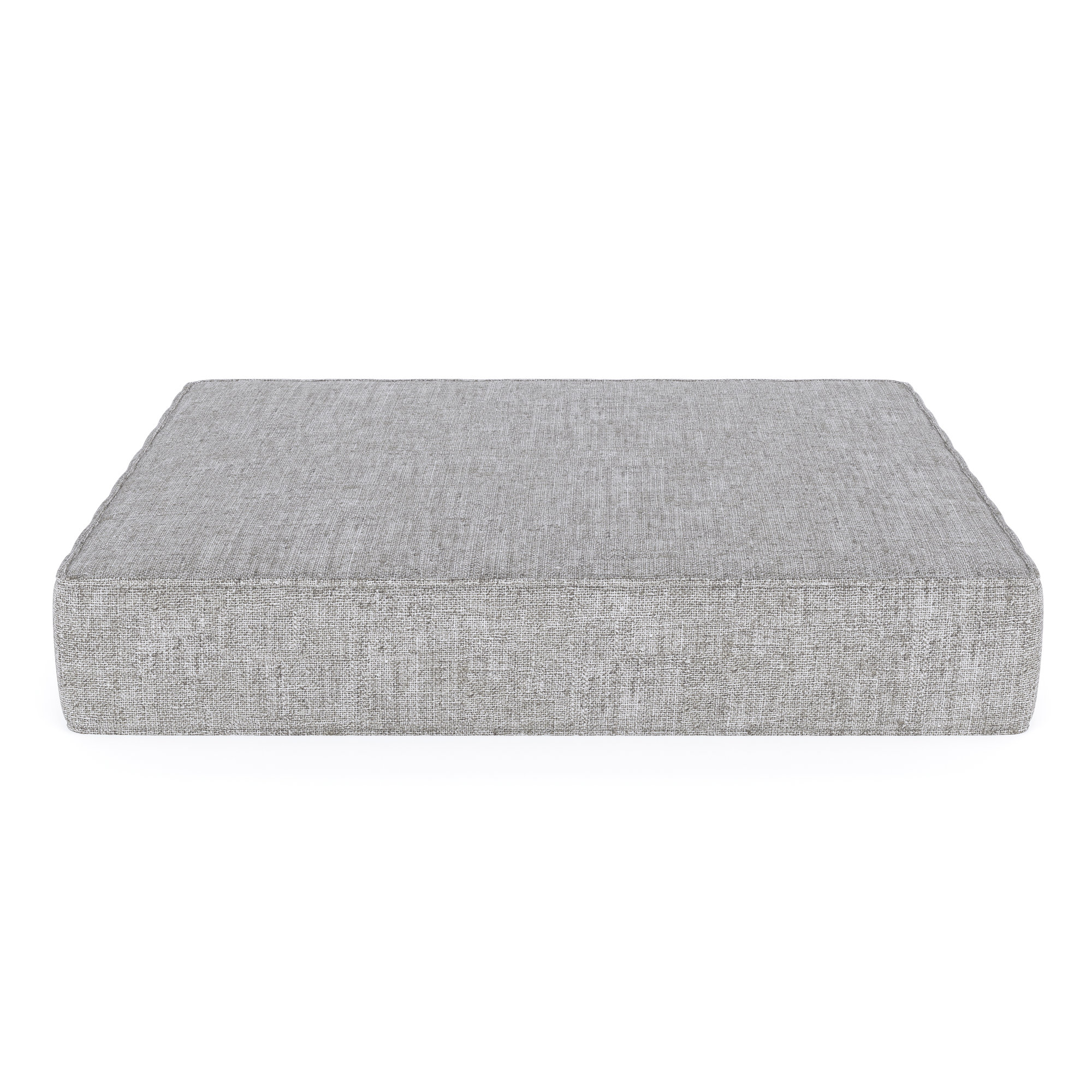 Sunbrella® Outdoor Ottoman Cushion, 4" H x 24" W x 20.5" D, Canvas Granite Sunbrella® Canvas
