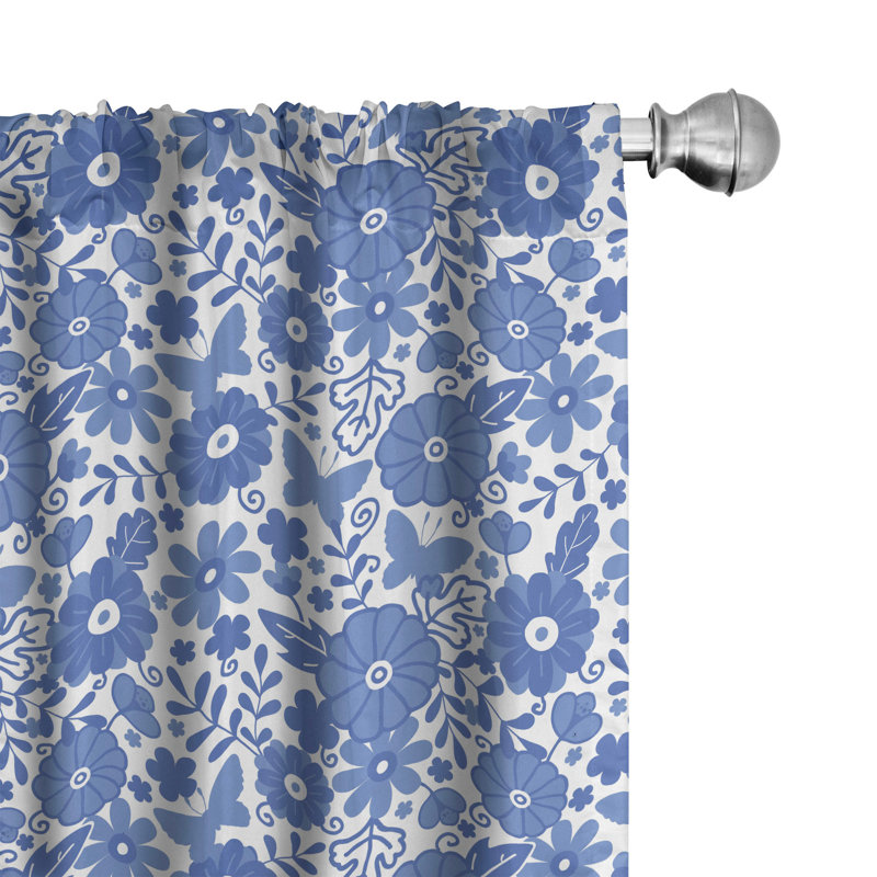 Rideaux 4 panneaux East Urban Home, L 56 po x L 63 po
