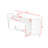 2-Drawer Sideboard with Curved Doors and 3-Tier Shelves for Living Room-614489036