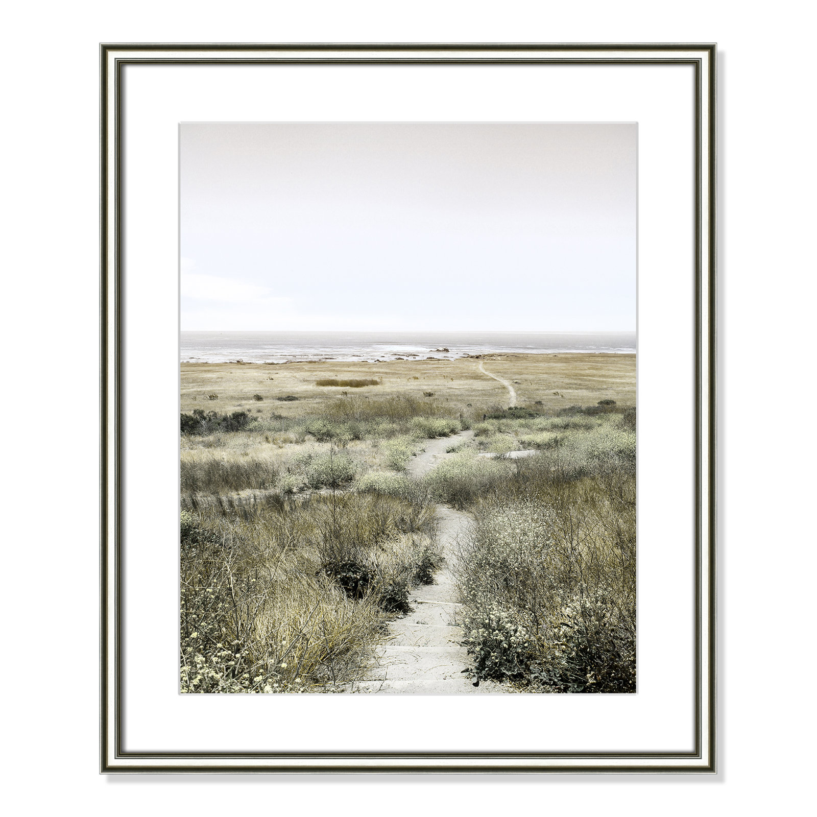 Toscani "Footpath to Paradise" Print, 22.75 W x 26.75 H x 0.88 D, Silver