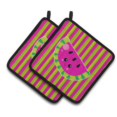 Caroline's Treasures Striped Polyester Potholder