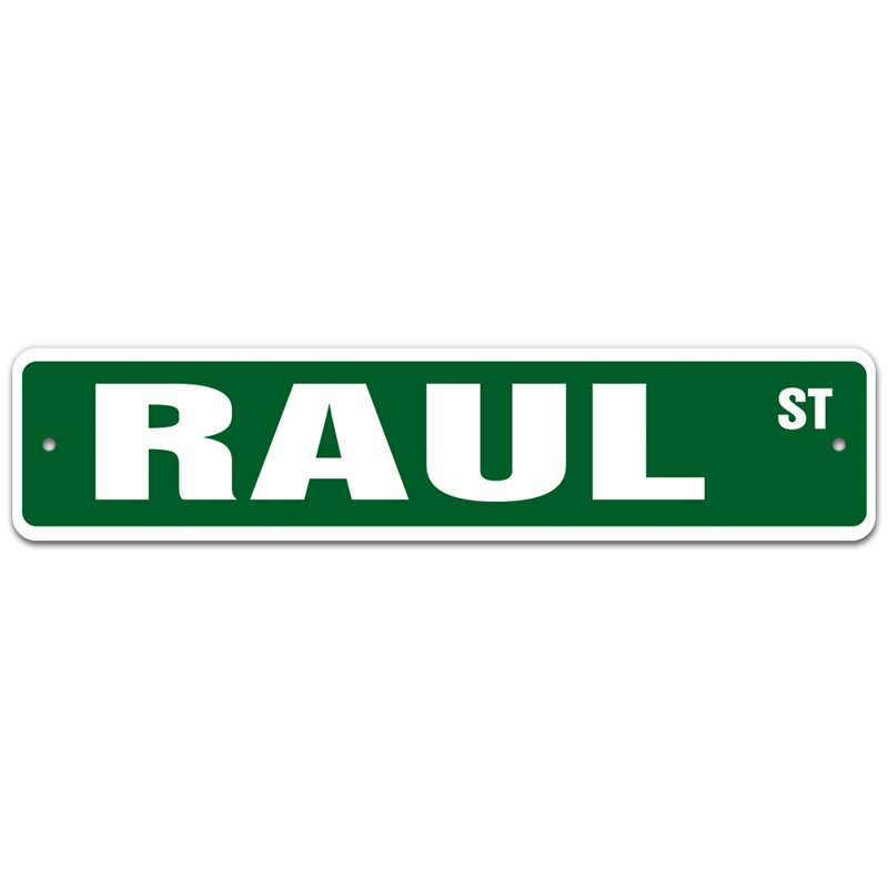 Plaque de rue Soliel, H 7 po x l 30 po x P 0,1 po