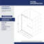 Porte de douche demi-cadre de l 56 po x H 76 po avec technologie ClearMax™ Essence-H-22440309
