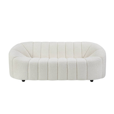 Osmash White Teddy Sherpa Sofa