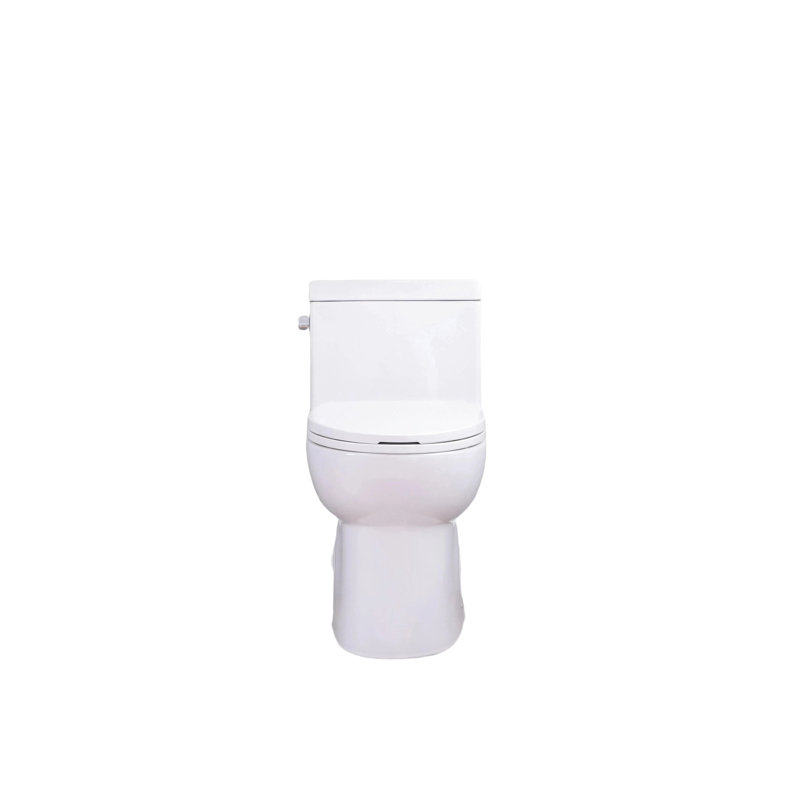 Water 1.28 Toilet, Elongated Comfort Design, Seat, 1000 Gram Flushing Score, Glossy White 003S, Bathroom Floor Mounting Side- Comfortable Height, Mount