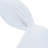 Set of Two White Polyresin Rabbit Figurines
