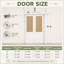 Portes de placard pliées 24 po x 80 po en bois manufacturé et imitation rotin tissé à la main avec quincaillerie-93569866-130003335
