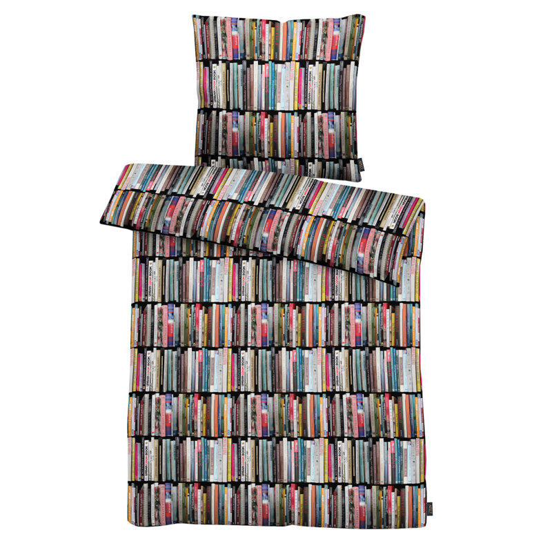 Libri Abstract Duvet Cover Set with Pillowcases, Single - 1 Pillowcase (80 x 80 cm)