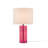 Glass Table Lamp Pink See below