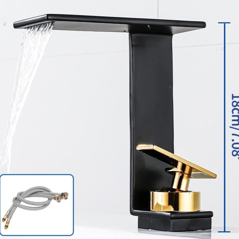 Robinet de salle de bain vibrant multicolore à fixation sur le pont pour un look audacieux et moderne