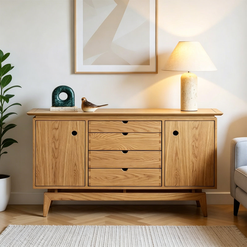 Buffet rétro, 32.87" H x 62.99" W x 18.11" D