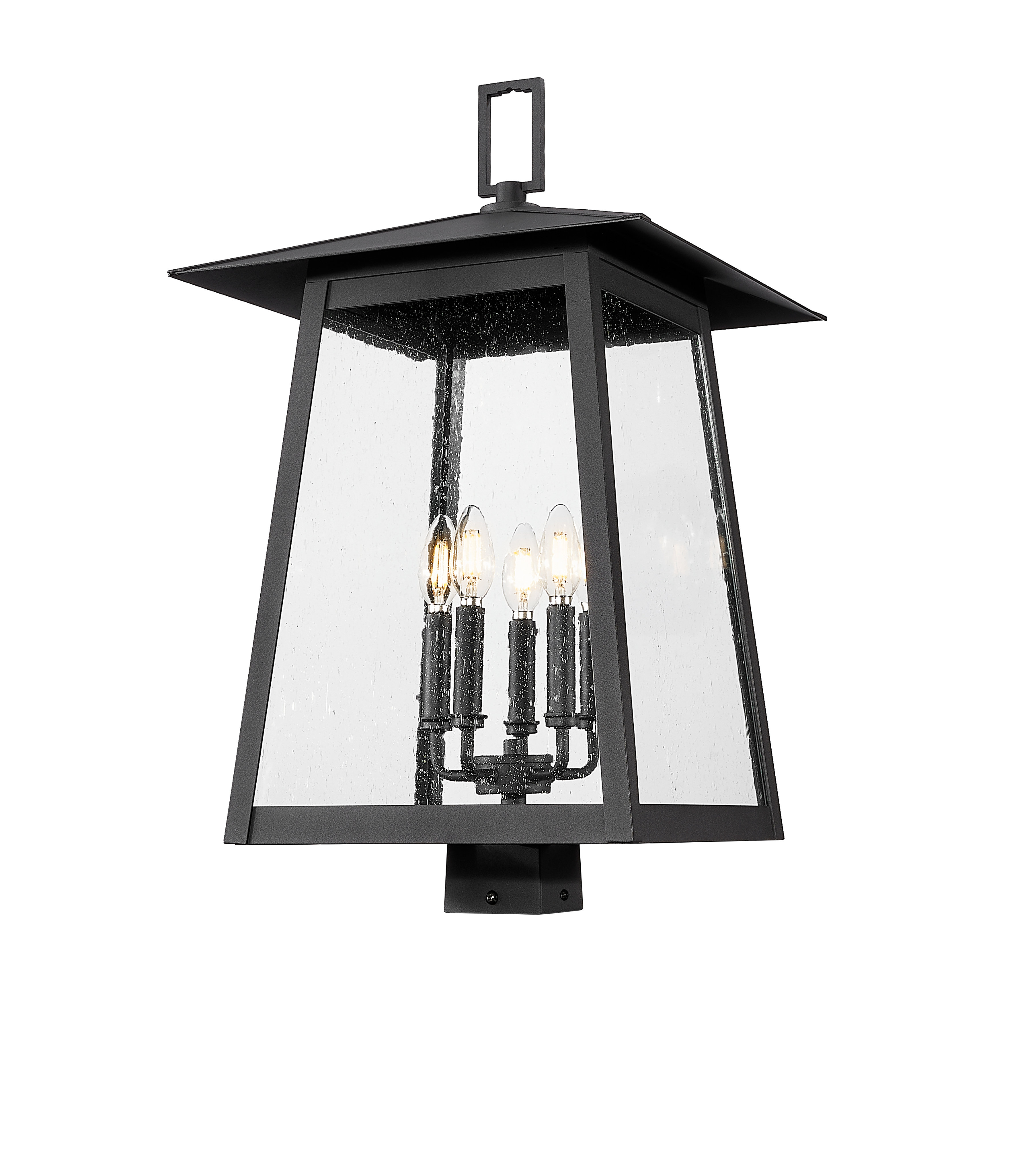 ZLite Rainer 5 Light Outdoor Post Mount Fixture in Black Wayfair
