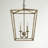 Rhys 4-Light Dimmable Iron Geometric Lantern Chandelier-603537376