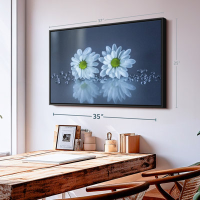 Impression sur toile de marguerites blanches
