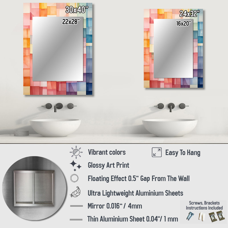 Hardedge Pastel Symetry I - Hard Edge, 32 po x 24 po