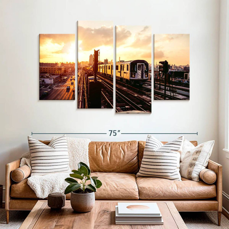 Mehar New York Train, H 42 po x l 68 po