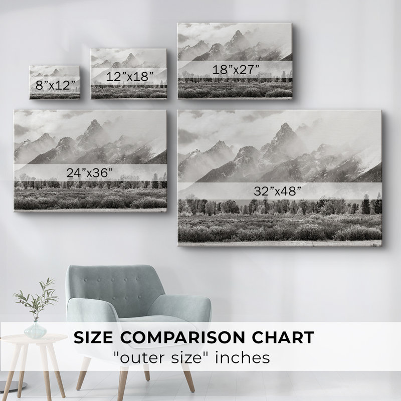 Chaîne Teton - Cavas enveloppés de galerie, 40 x 60