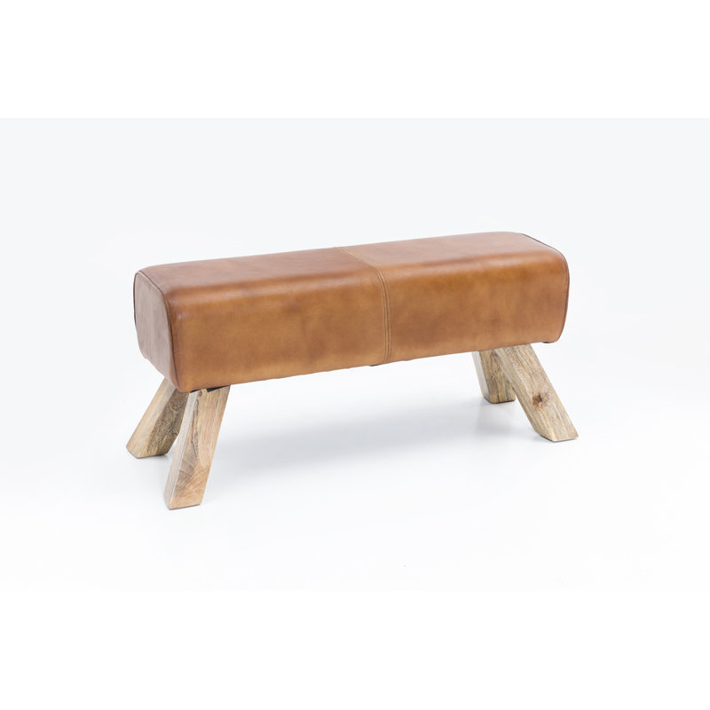Osier Genuine Leather Upholstered Bench