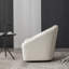 Fauteuil demi-tonneau pivotant en velours Arrun-947321871-980437800