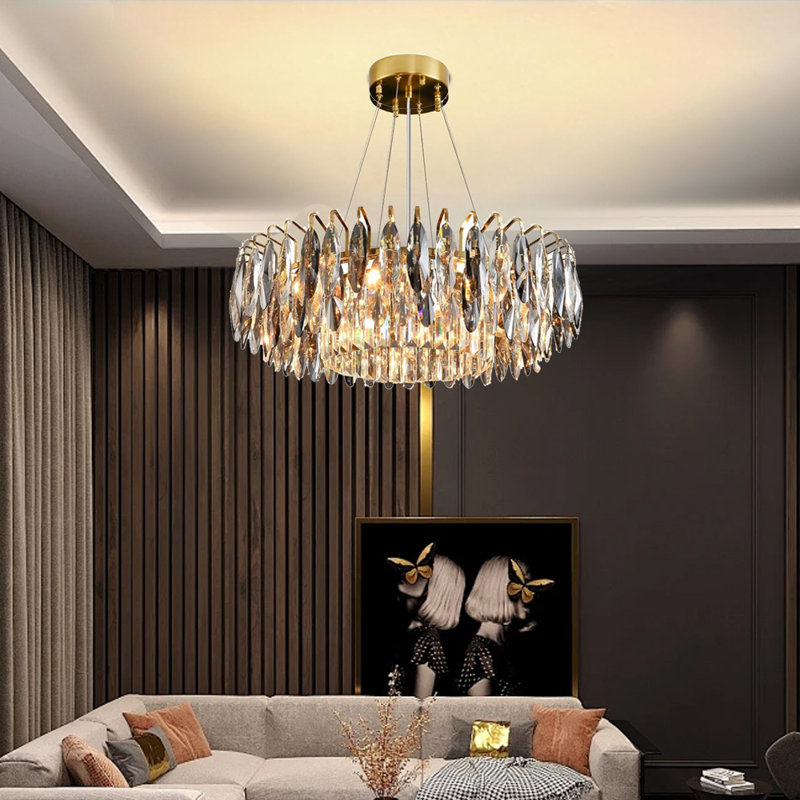 Bernaldino Chandelier K9 Crystal Raindrop Chandelier for Dining Room, Kitchen, Living Room, Bedroom