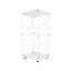 Lanham Glass Display Cabinet with LED Lighting, Lockable Single Door Curio Cabinet with Key, Display Case and Storage Cabinet for Collectibles, Figures, Books and Decor-751394699-751394693