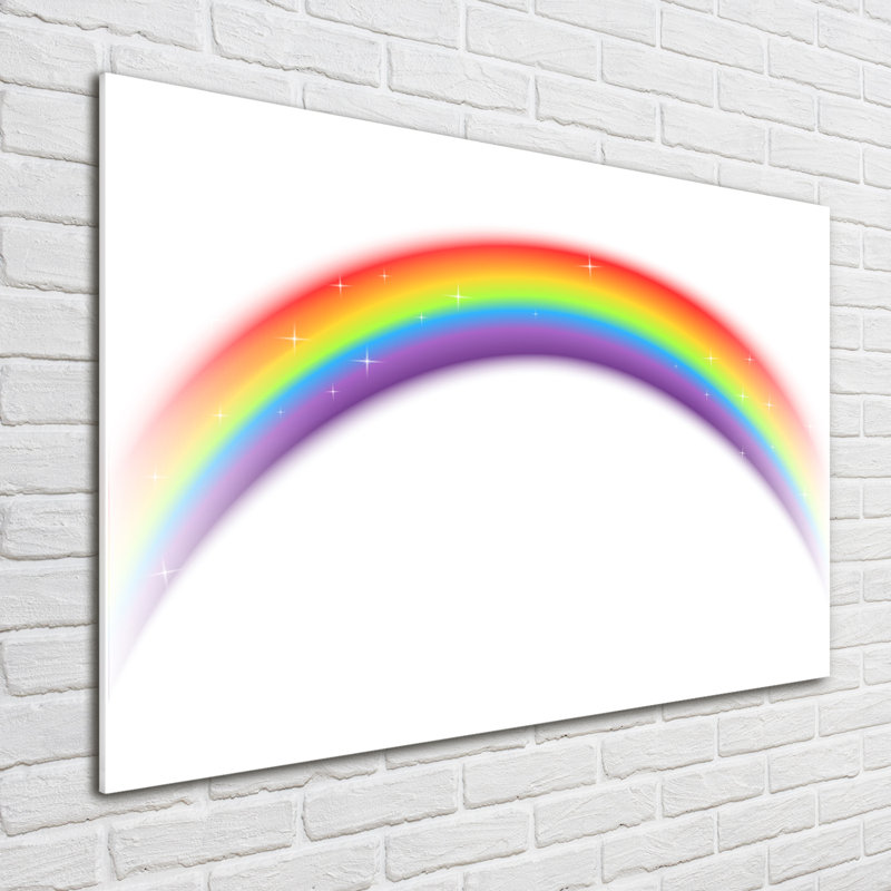 Rainbow - No Frame Print on Glass