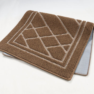 Burghfield Non-Slip Geometric Outdoor / Indoor Door Mat