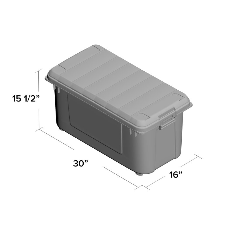 WeatherPro 82 Qt./20.5 Gal Heavy-duty Stackable Storage Tote