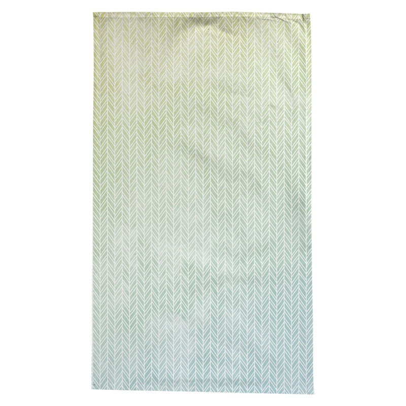 Nappe à motif chevrons Leffel, Bleu / jaune