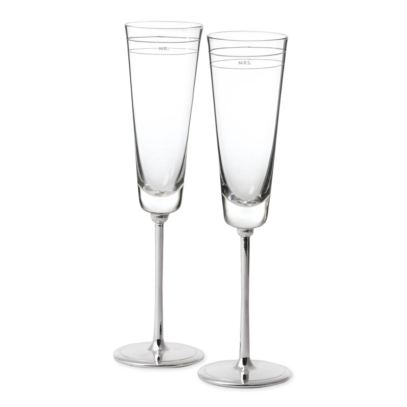 Darling Point 8oz. Crystal Flute Set