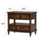 Table de chevet de style traditionnel 1pc