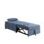 Moderne en bleu gris avec siège convertible en tissu et siège convertible