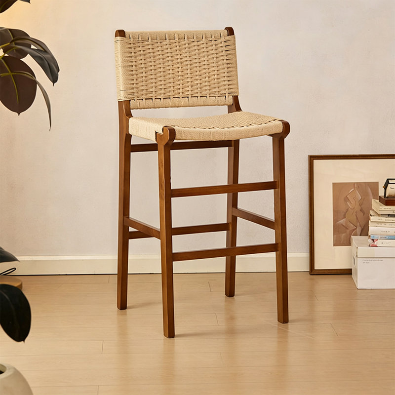 Chaise d'appoint en noyer massif (ensemble de 4), 4, 29.53"
