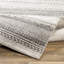 Tapis rayé ivoire / gris clair Jerrell-473834081