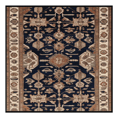 Machine Washable Turkish Brown Area Rug