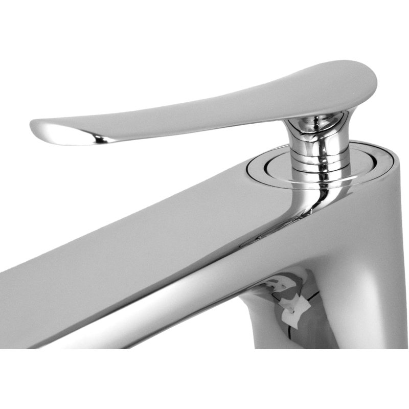 Chrome Basin Mixer Tap Single Lever Handle MEL
